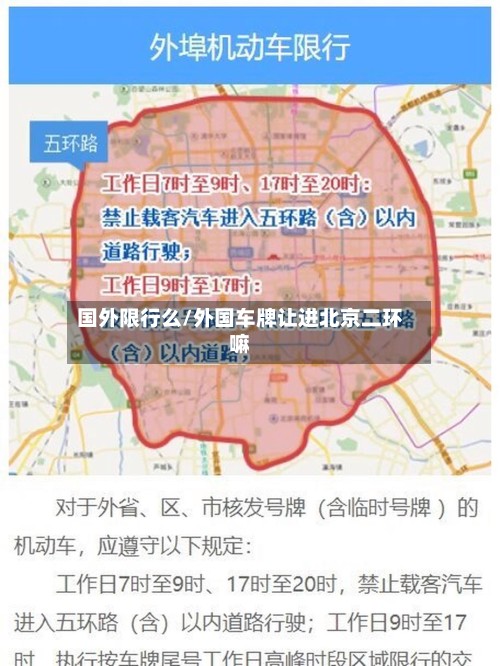 国外限行么/外国车牌让进北京二环嘛-第2张图片