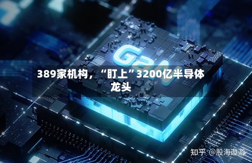389家机构，“盯上”3200亿半导体龙头