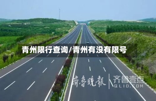 青州限行查询/青州有没有限号-第3张图片