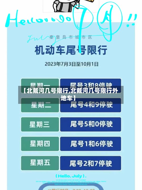 【北戴河几号限行,北戴河几号限行外地车】-第2张图片
