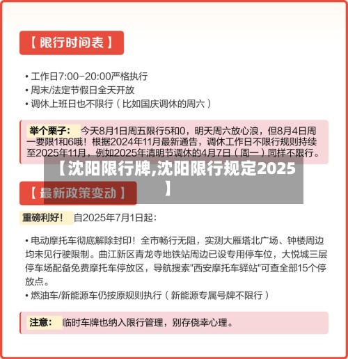 【沈阳限行牌,沈阳限行规定2025】-第2张图片
